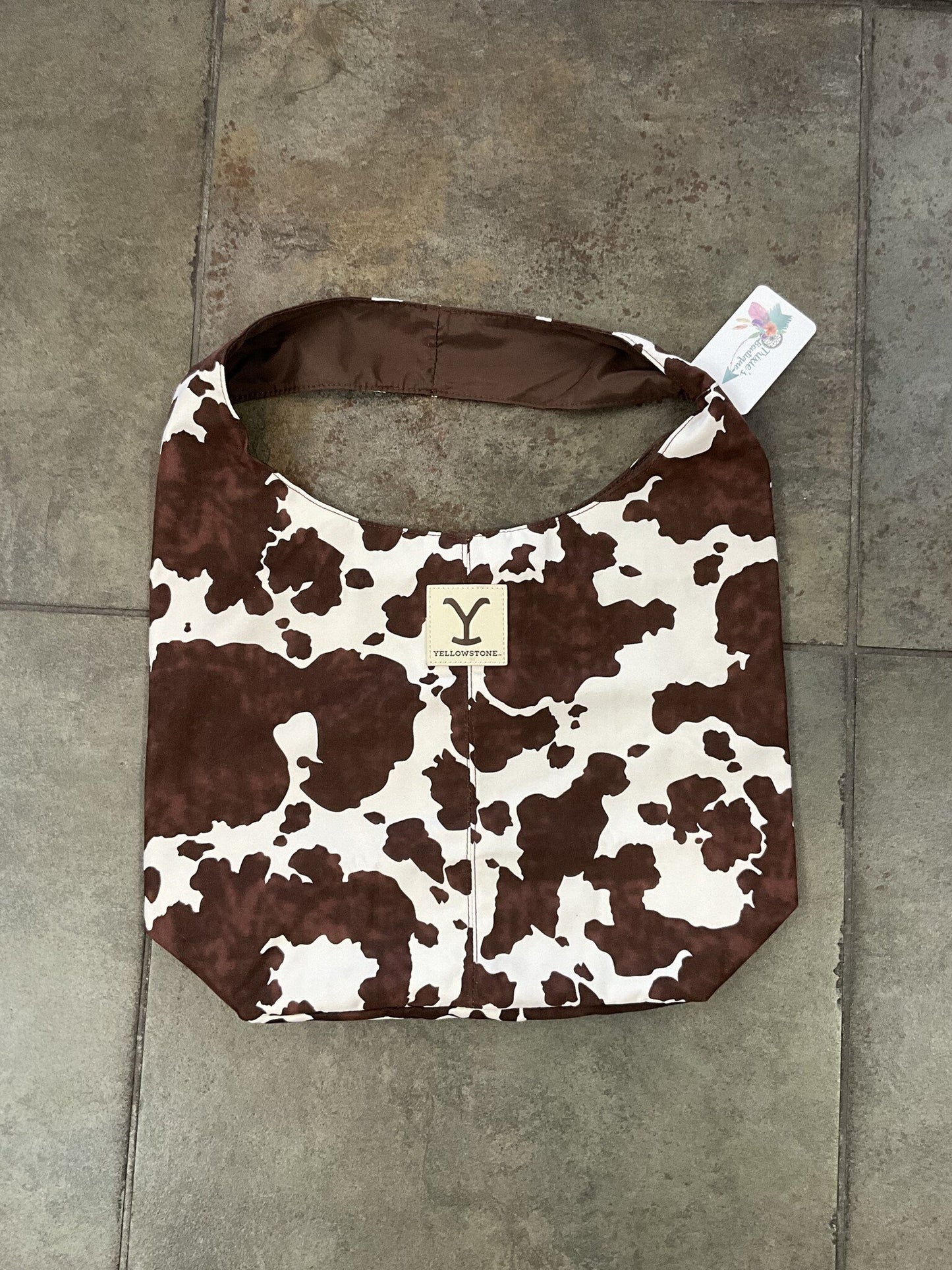 Cow Print Hobo Bag
