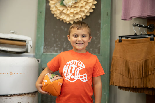 Orange Hustle Kid Tshirt