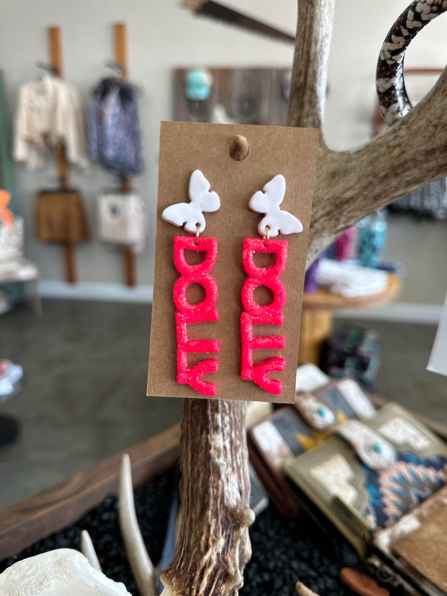 Dolly Butterfly Dangle Earrings