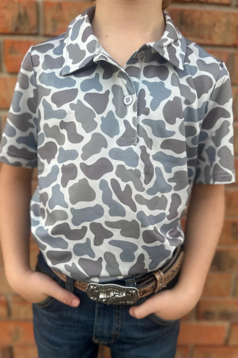 Mini Boys Camo Scout Polo
