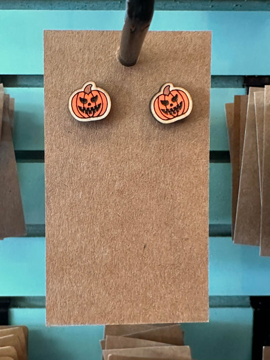 Jack O Lantern Studs