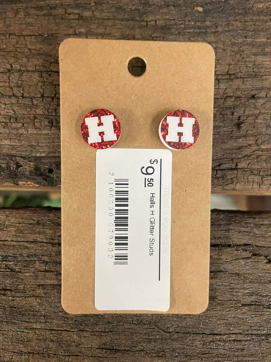 Halls Red H  Studs