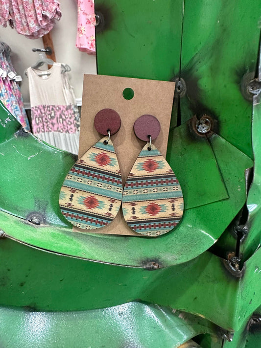 Boho Western Teardrop Earrings