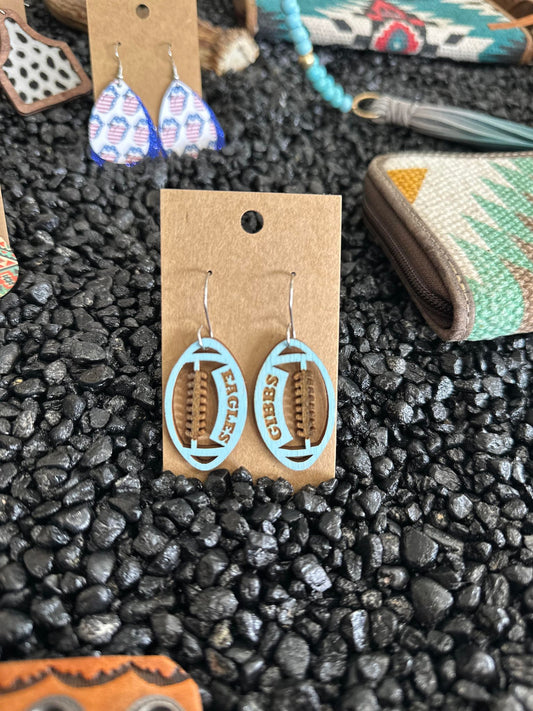 Gibbs Football Dangle Earrings