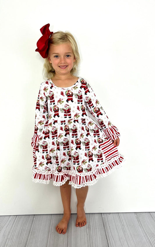 Santas Gift Bag Dress 3T