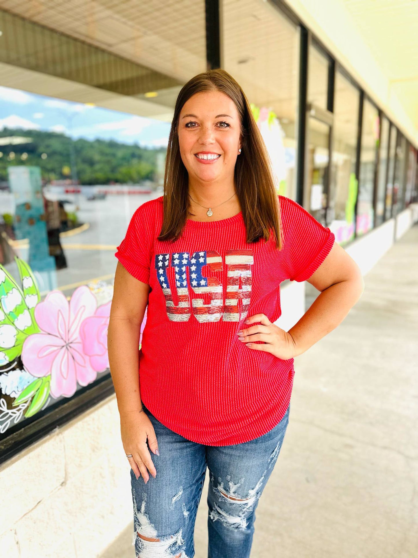 USA Ribbed Top