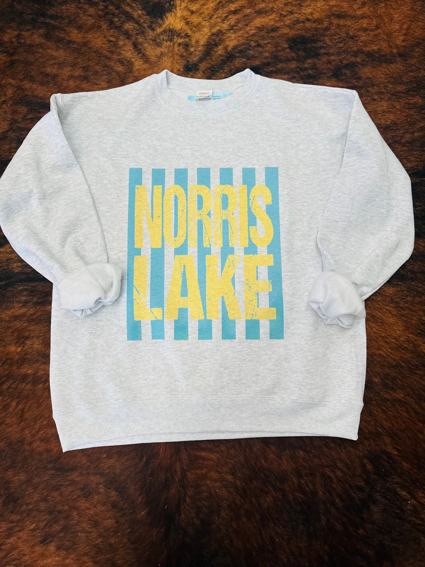 Norris Lake Neon Stripes Sweatshirt