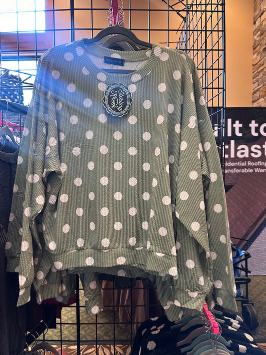 Dott Darling Top Sage Green