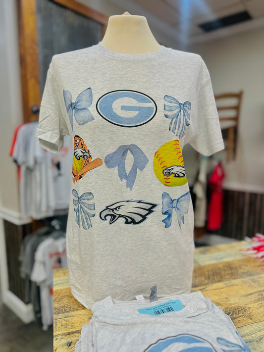 Gibbs Bow Softball Ash Tshirt