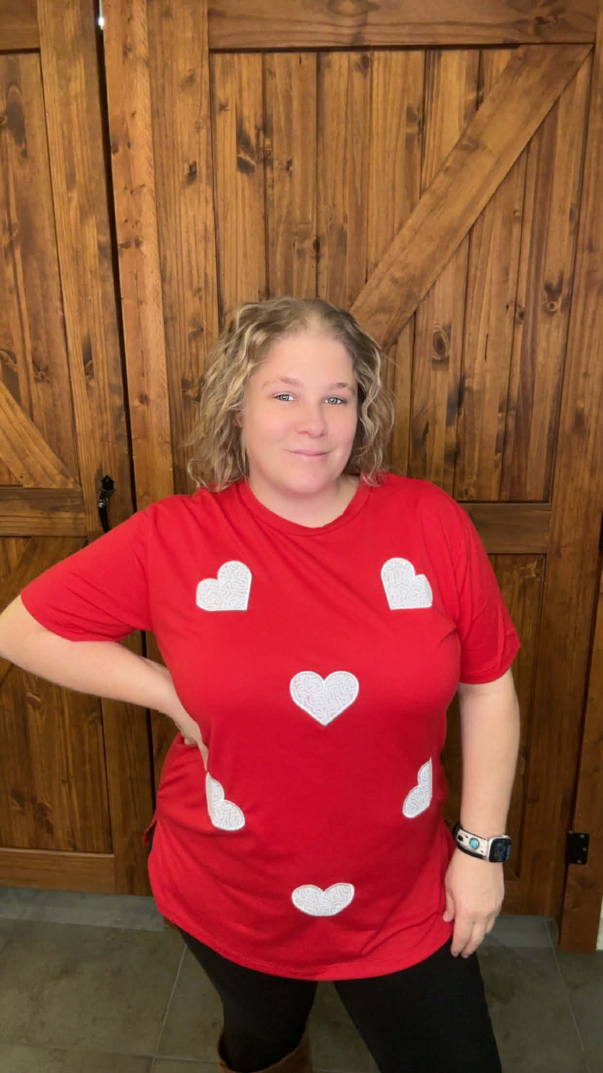 Sequin Heart Valentine's Top