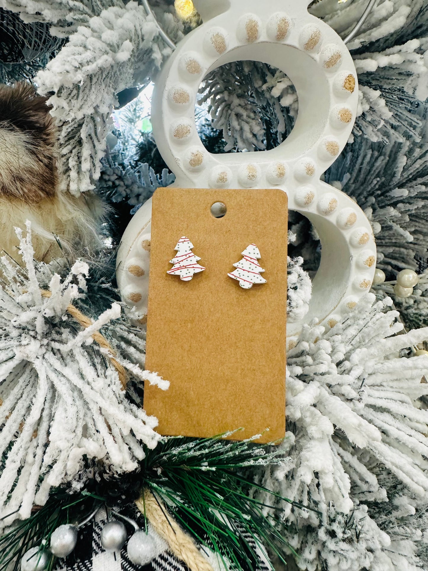 Tree Cake Stud Earrings