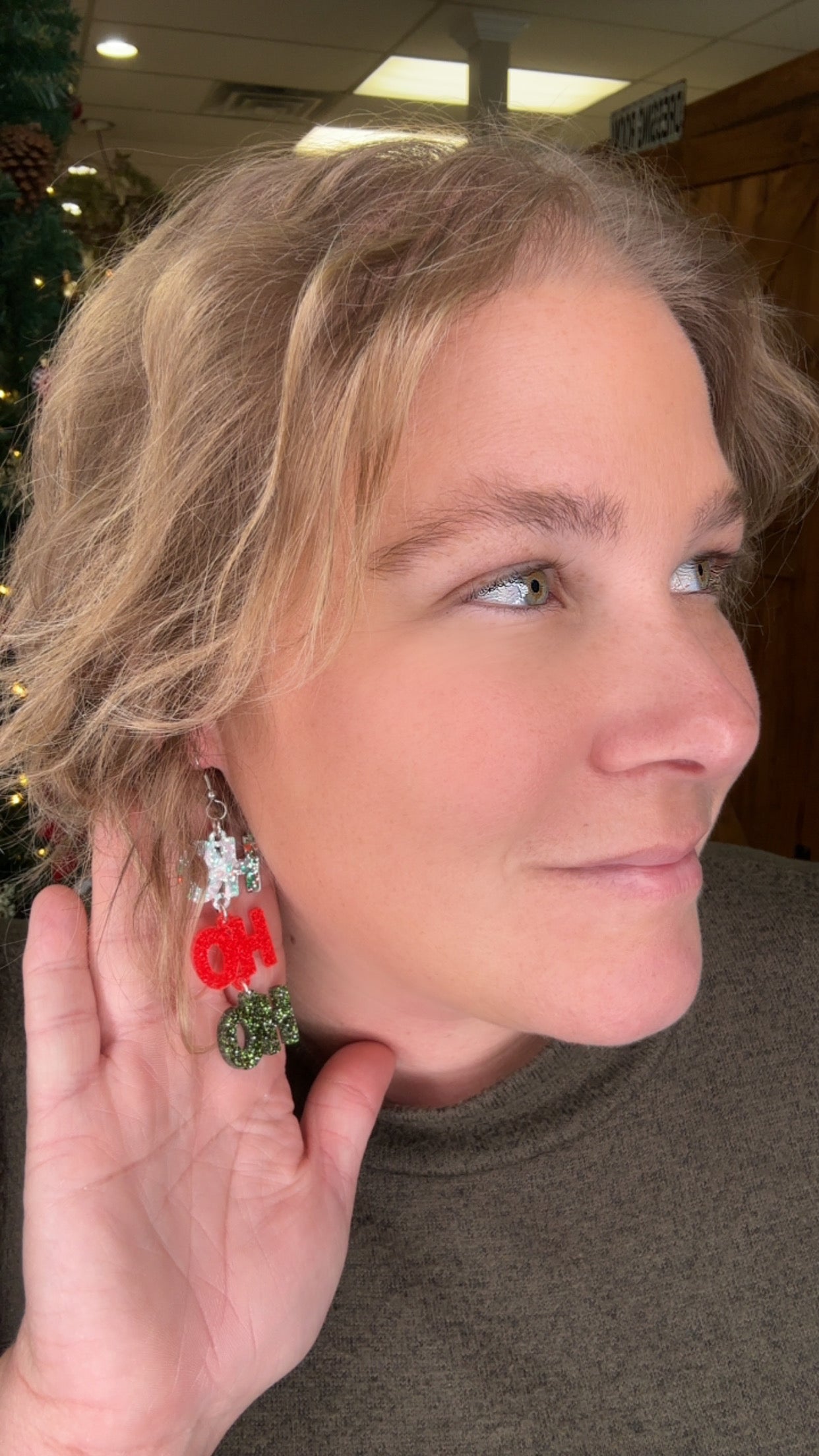HoHoHo Dangle Earrings