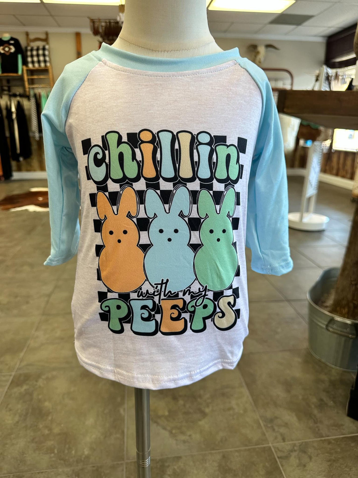 Chillin Peeps Boys Raglan 3T