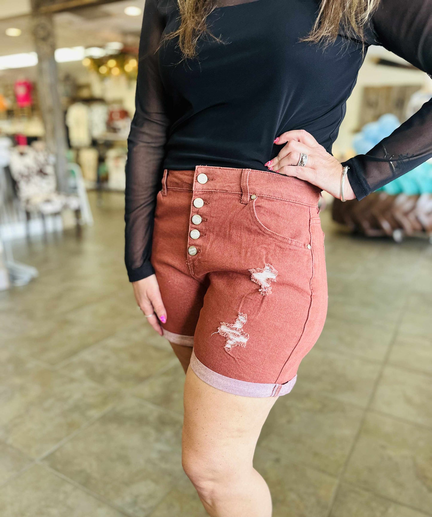 TN Walking Shorts Rust