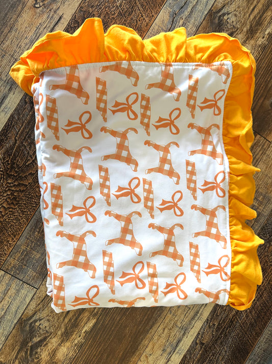 Checkered TN Girls Blanket