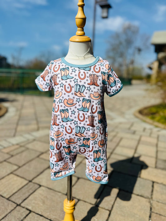 Cowboy Boots Romper
