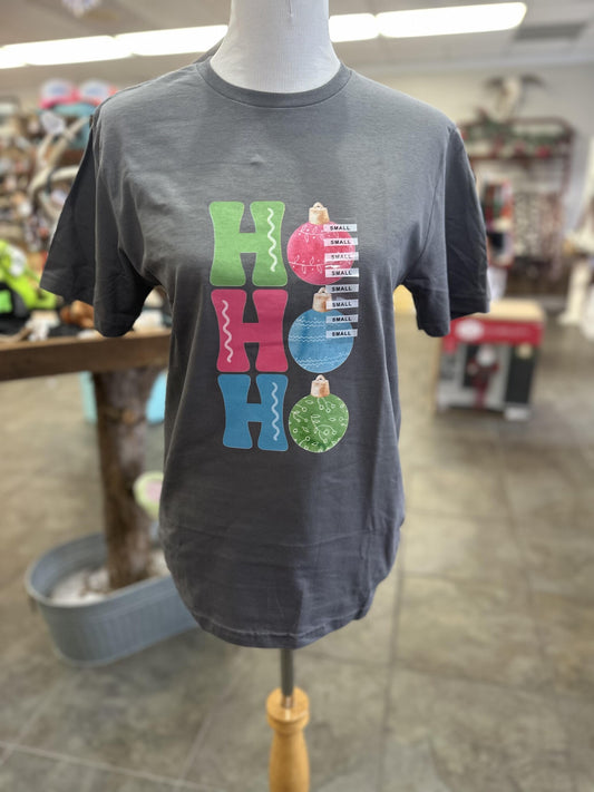 HoHoHo Ornament Stack Tee Small