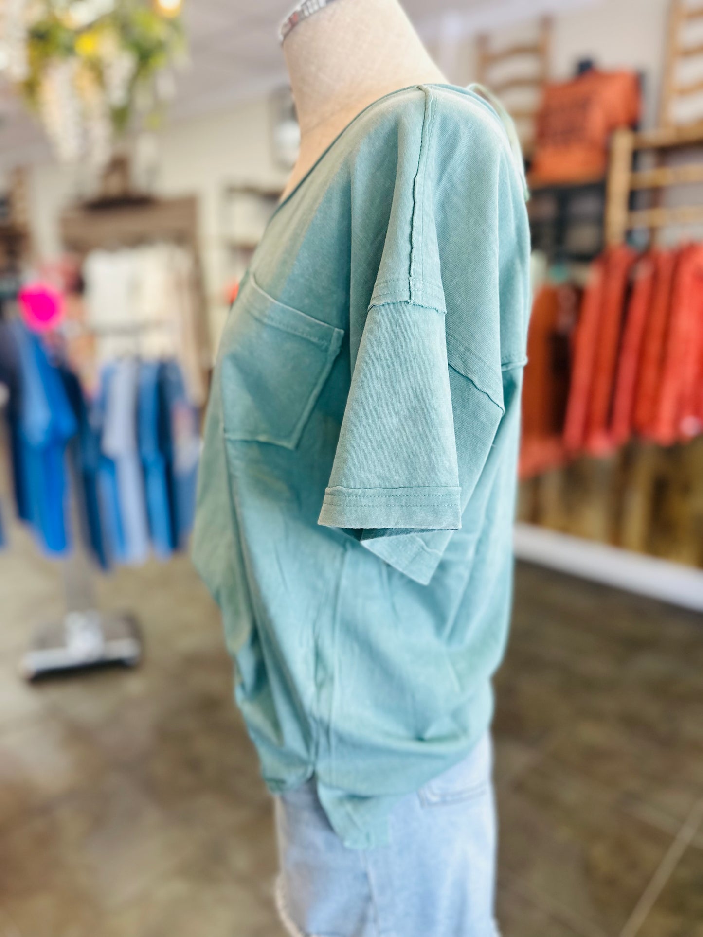 Summer Crush Top- Sage