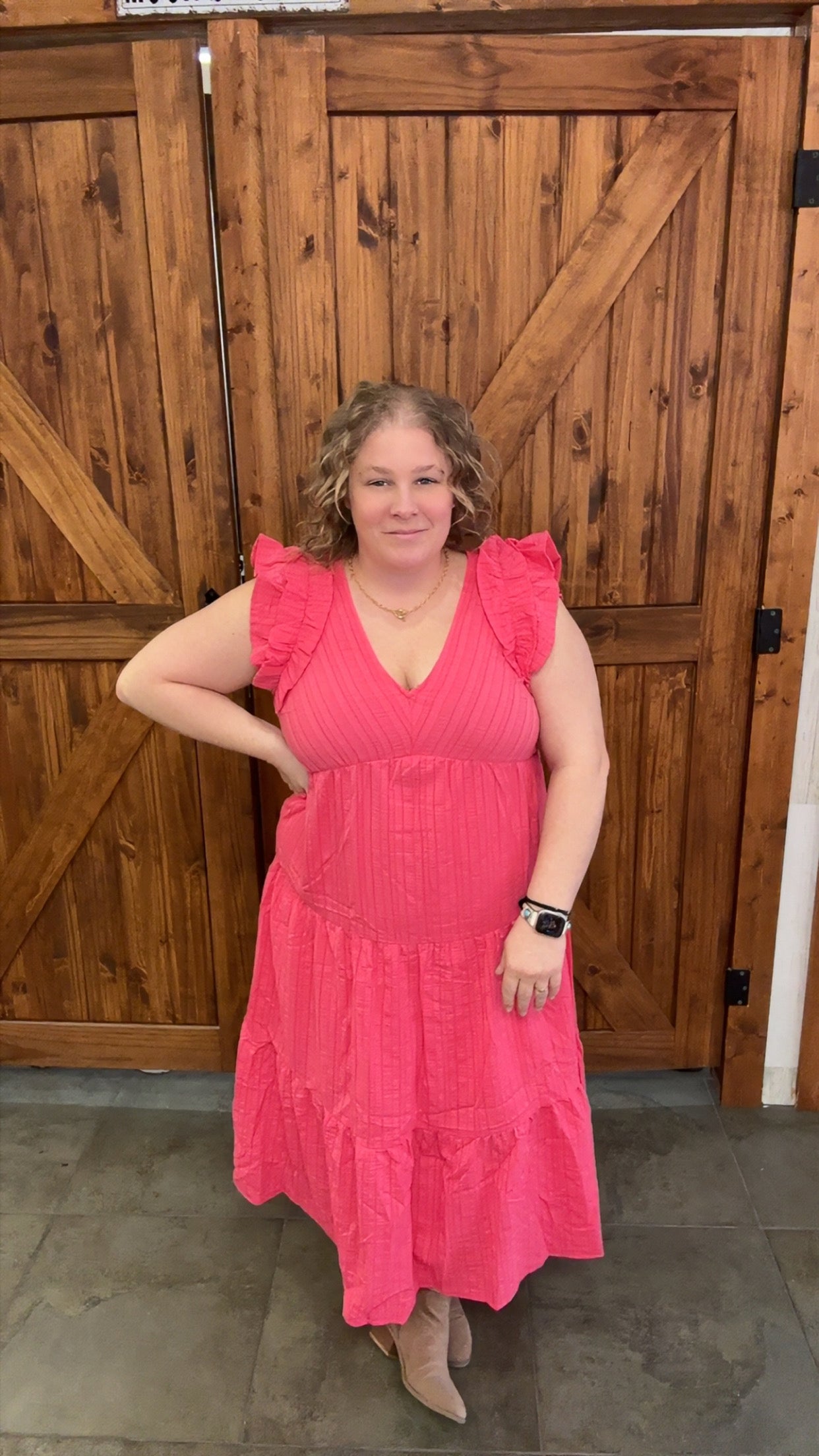 The Statement Maker Pink Maxi Dress