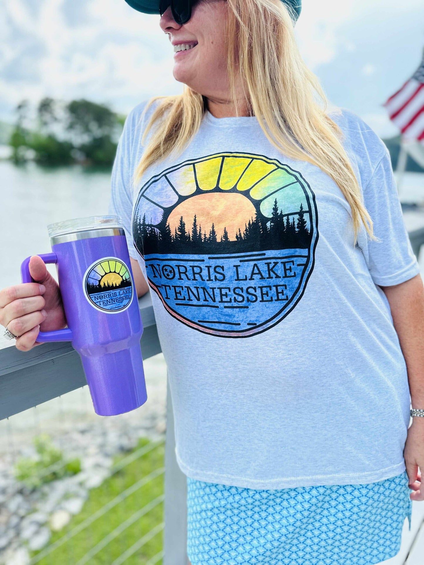 Norris Lake Circle T Shirt