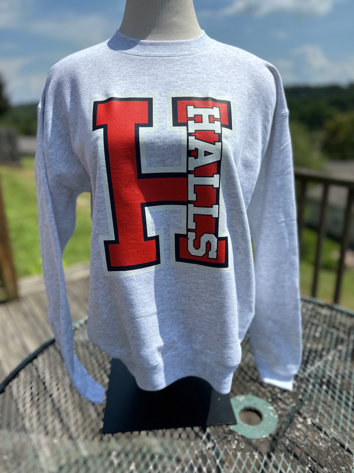 Halls "H" Ash Grey Sweatshirt