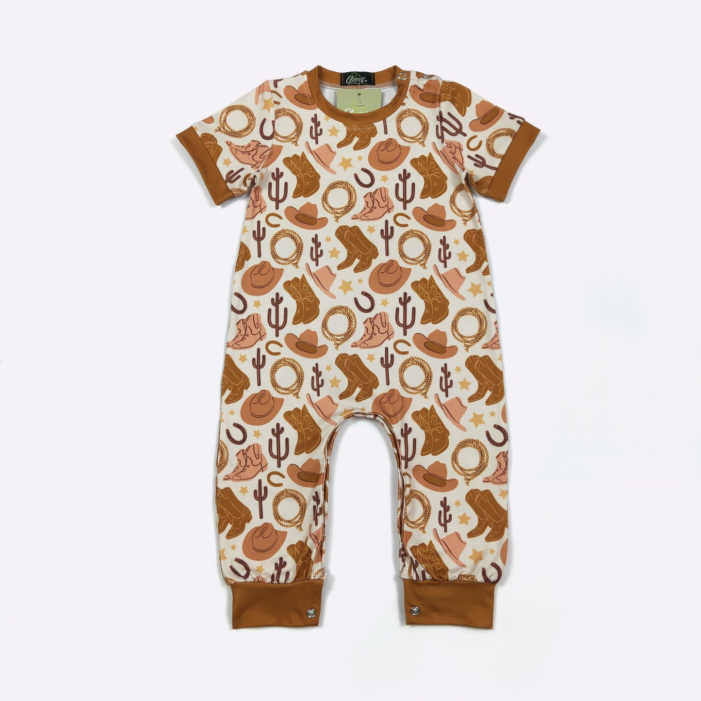 Boot Scootin Boy Romper