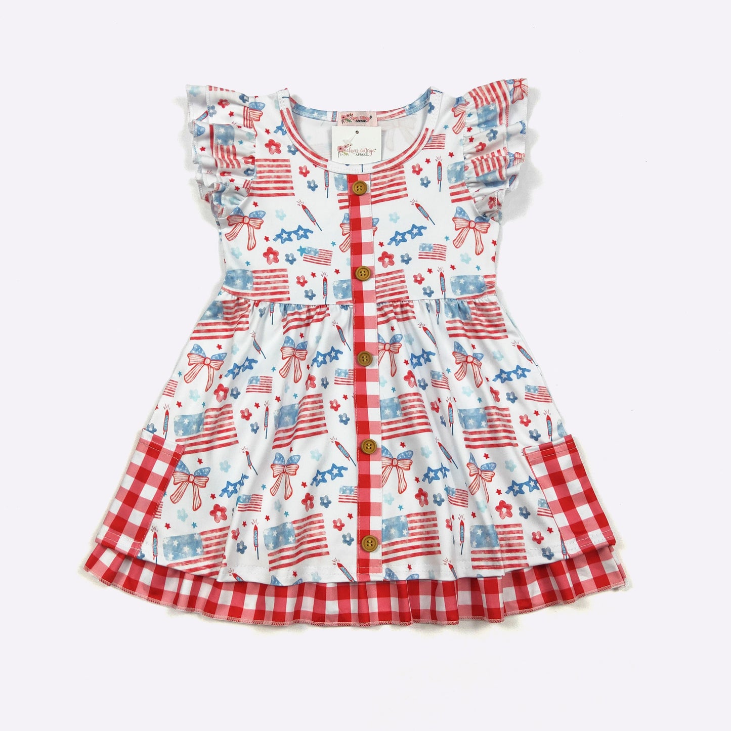 American Plaid Girls Dress