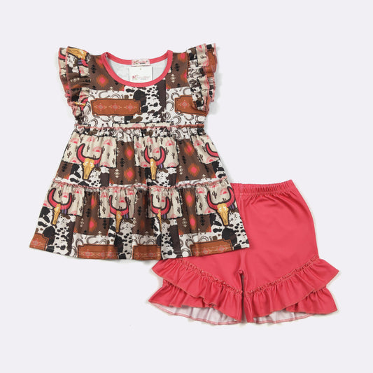 Electric Longhorn Girls Set