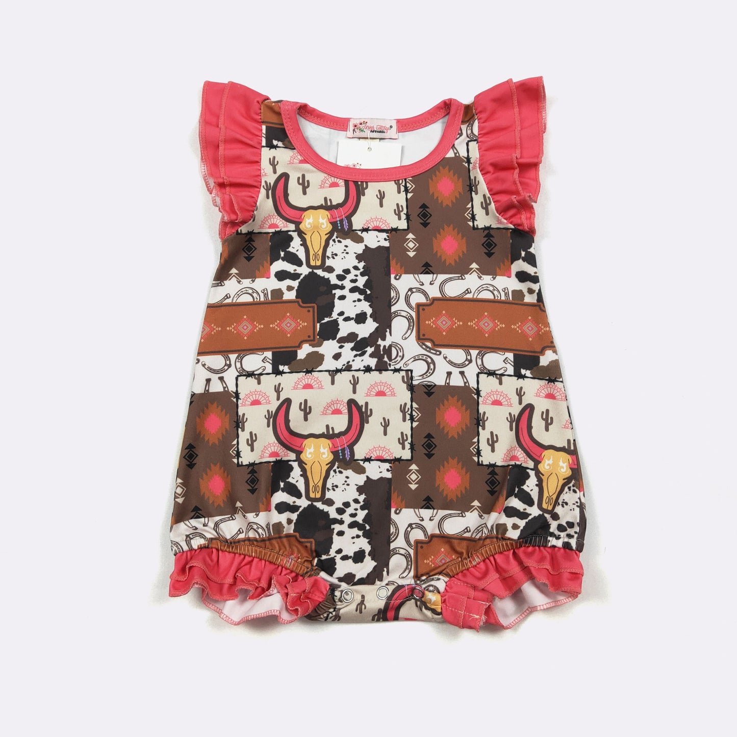 Electric Longhorn Baby Romper
