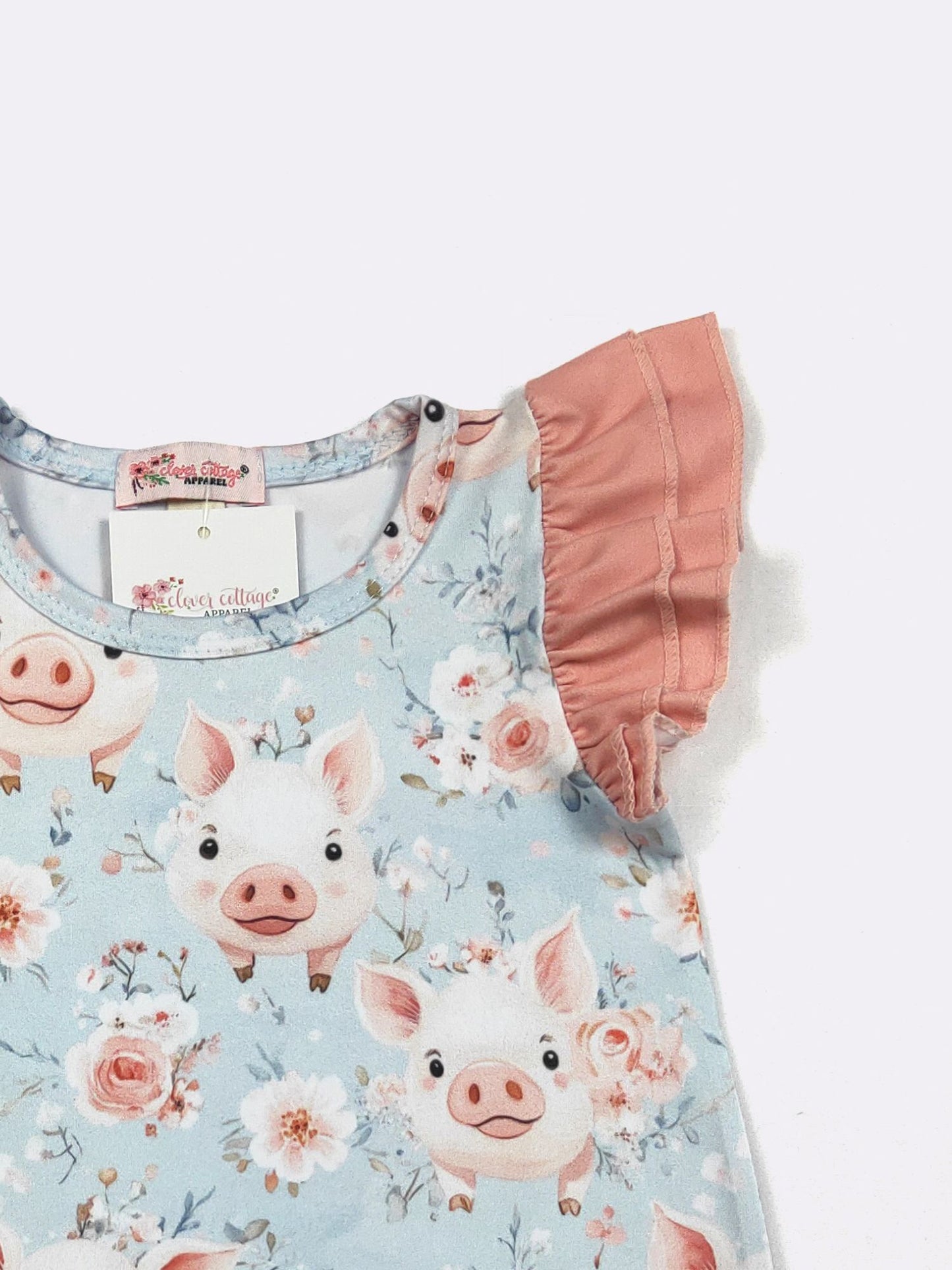 Floral Piglet Romper
