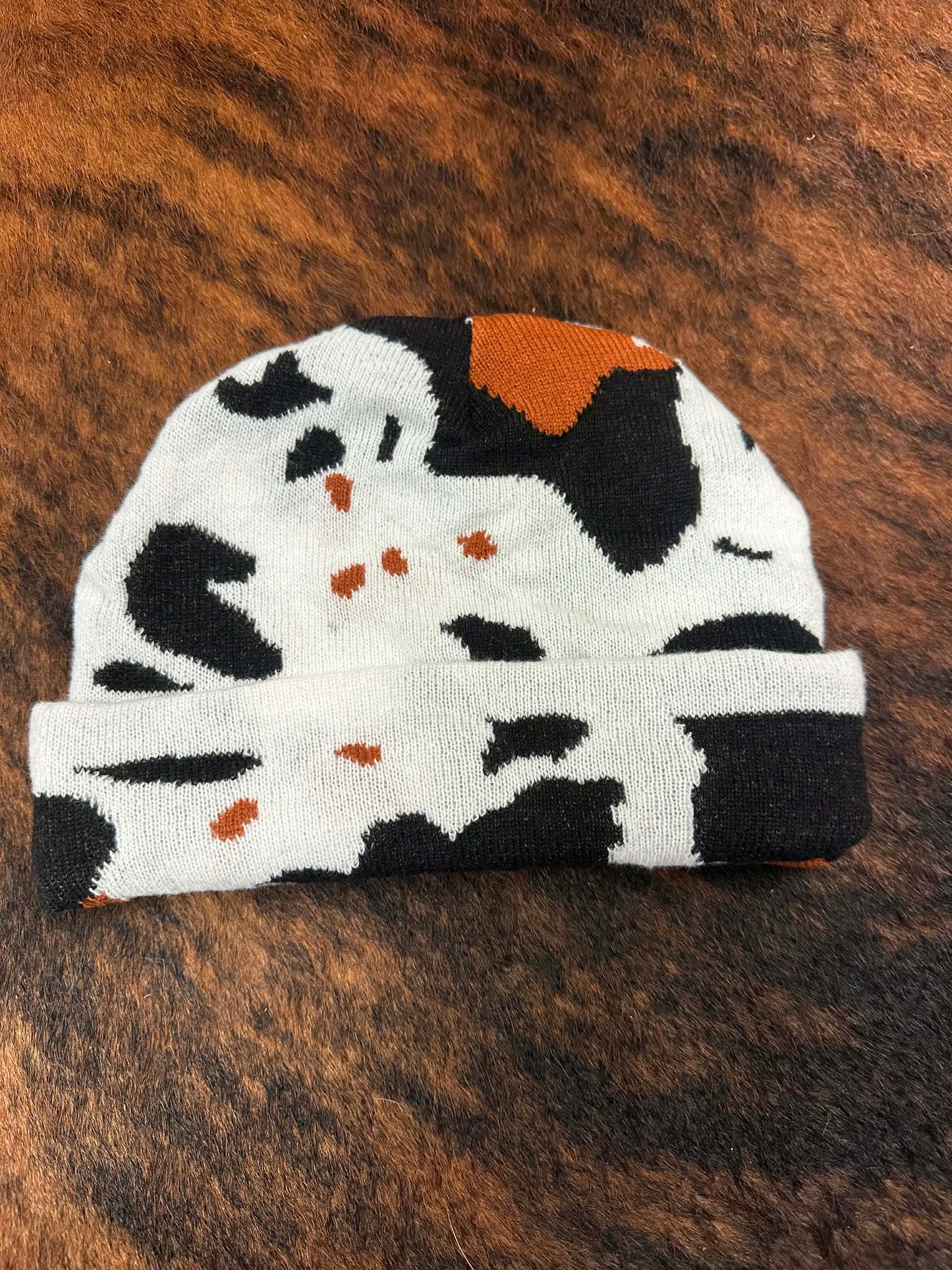 Cowprint Beanies