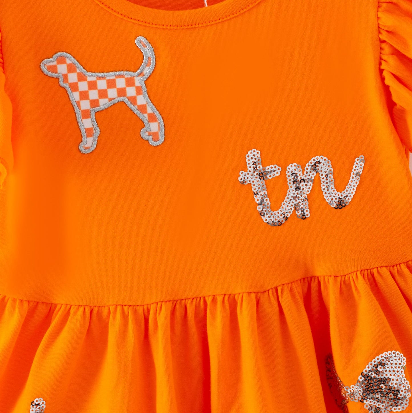 TN Silver Sequin Girls Dress