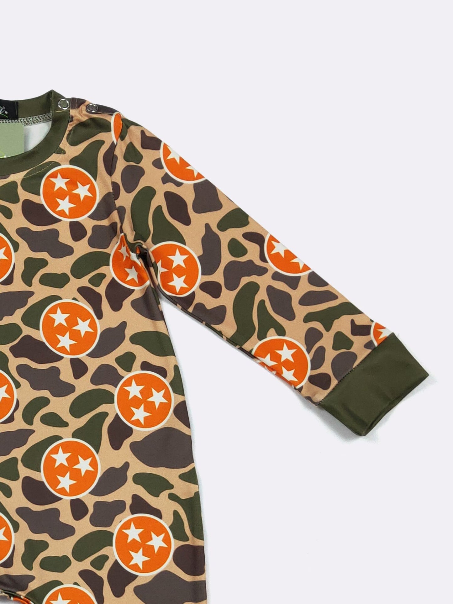 LS Tri Star Camo Romper