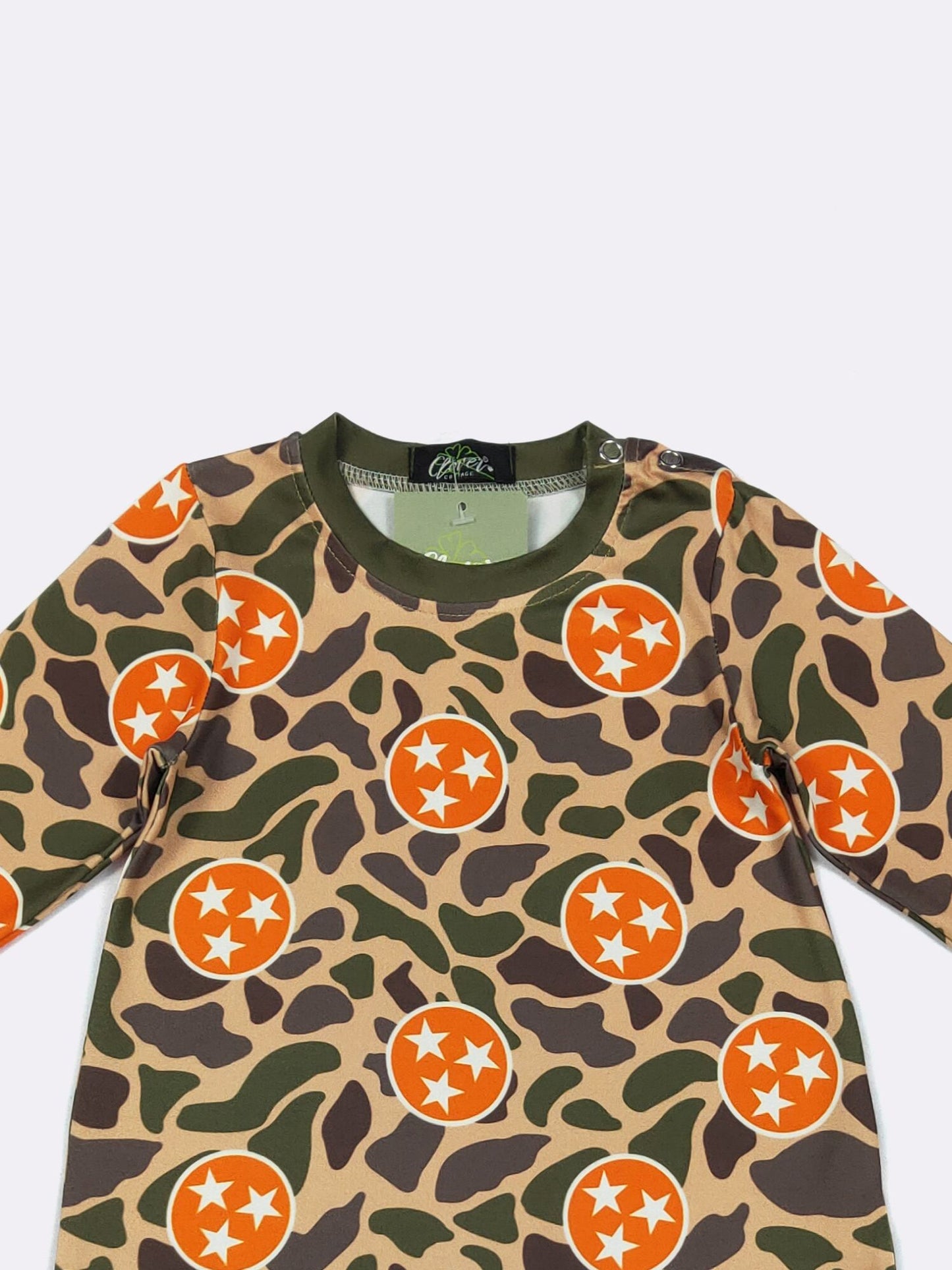 LS Tri Star Camo Romper