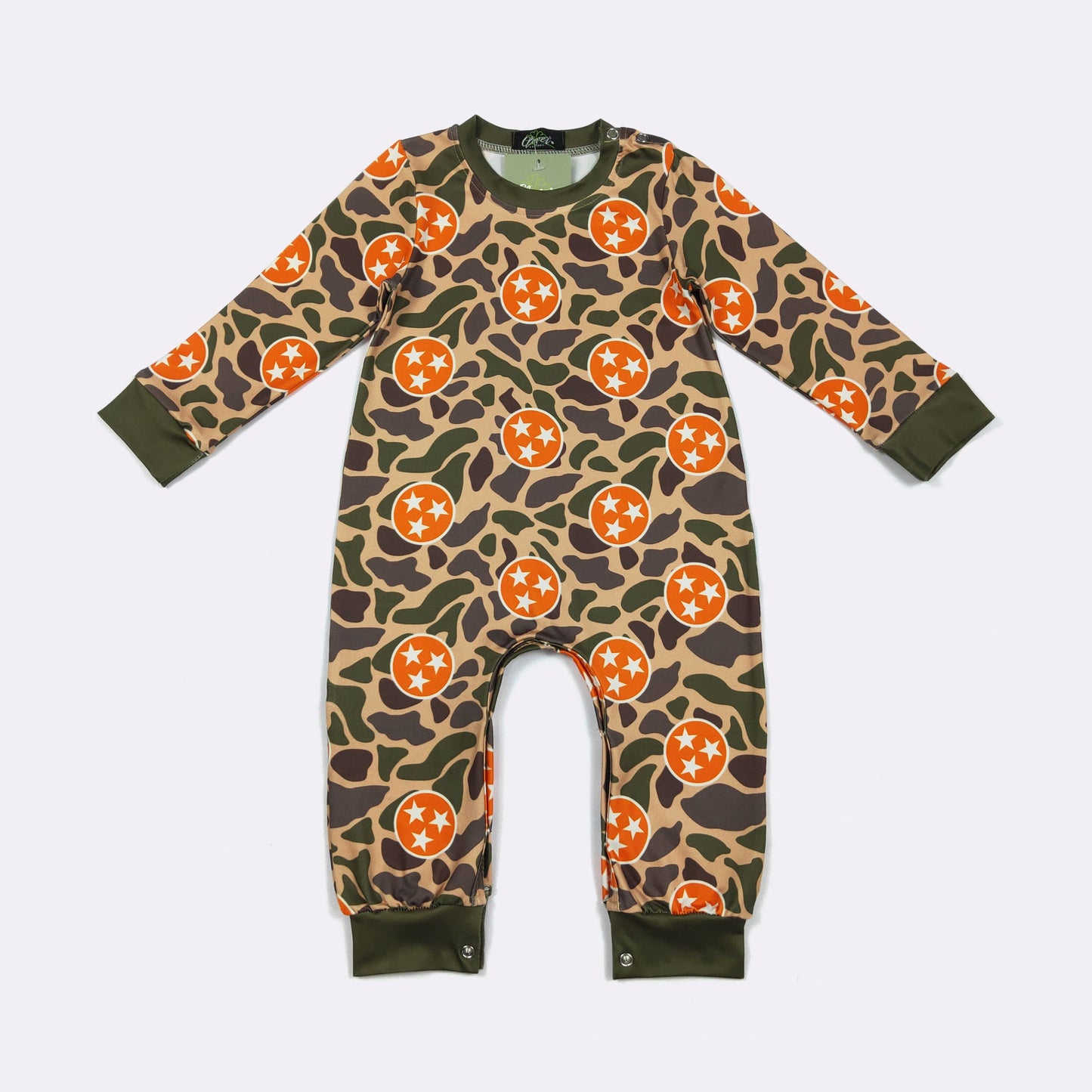 LS Tri Star Camo Romper