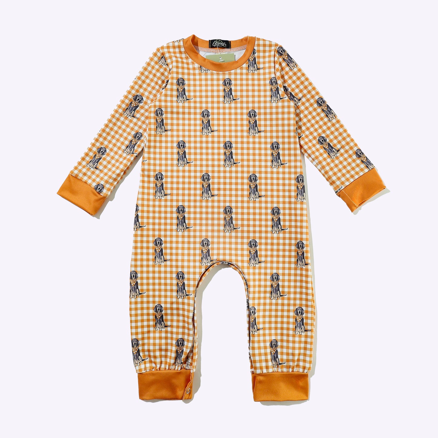 Smokey LS Check Romper