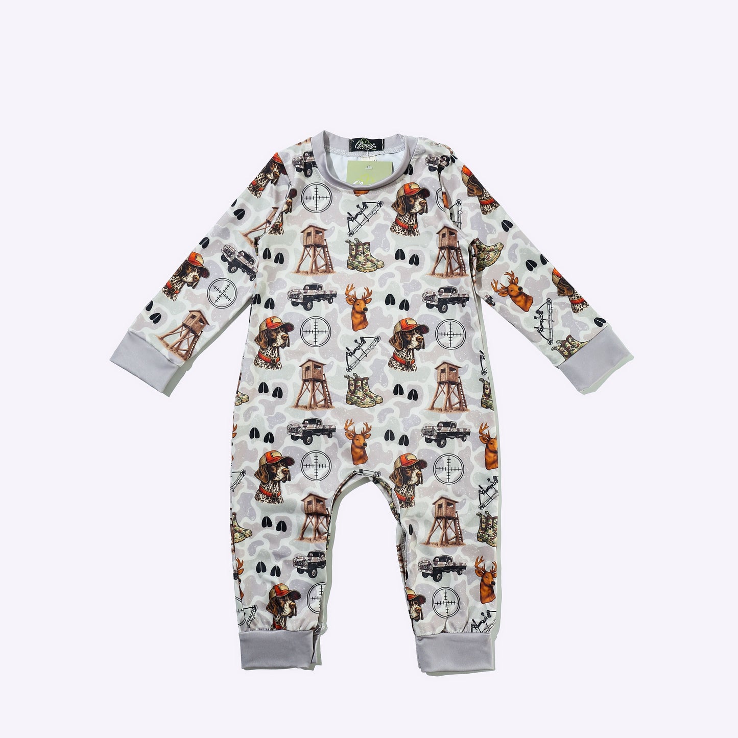 Scope N Bow Boy Romper