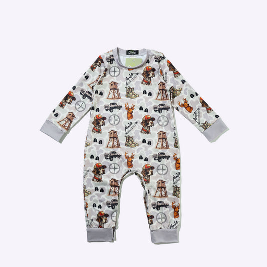 Scope N Bow Boy Romper