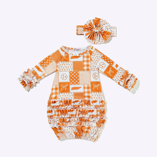 TN Patchwork Baby Gown