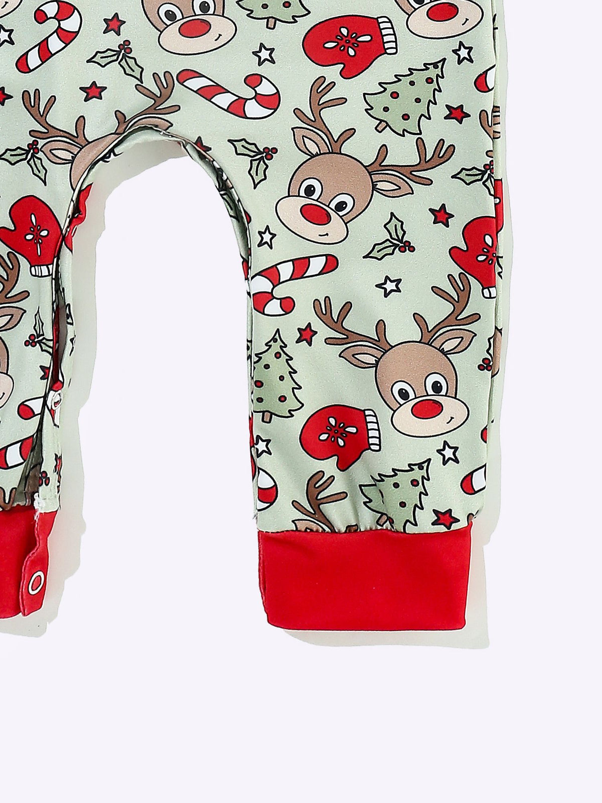 Red Nose Reindeer Boy Romper