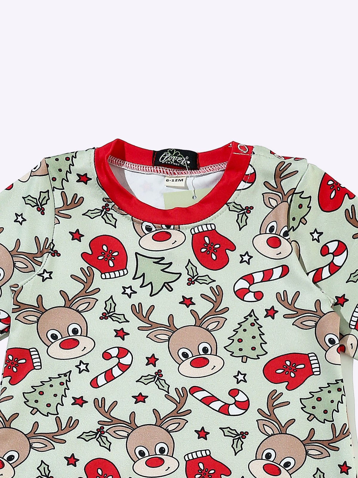 Red Nose Reindeer Boy Romper