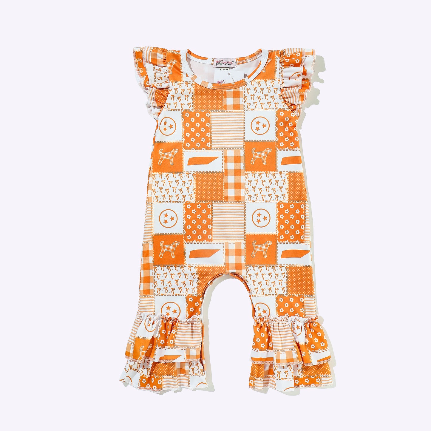 Girls TN patchwork Romper