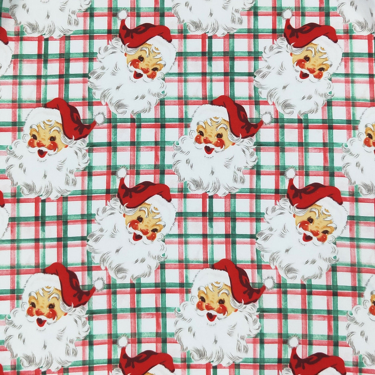 Gingham Santa Girls Dress