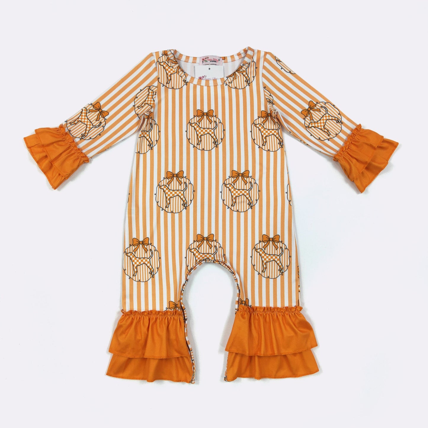 LS Preppy TN Stripe Girls Romper
