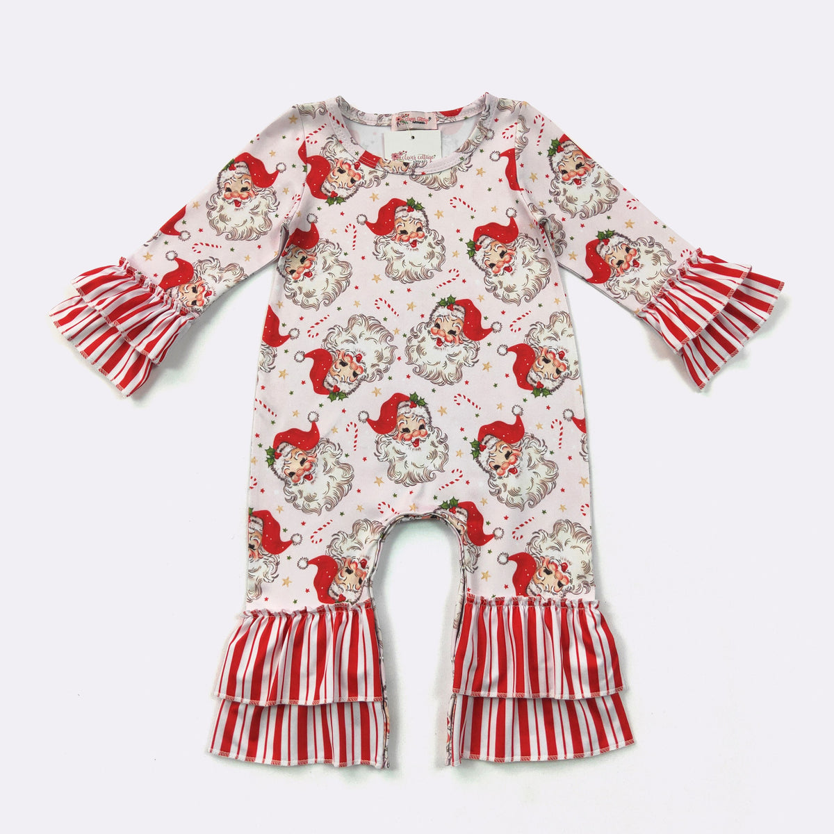 Pink Kris Kringle Baby Romper