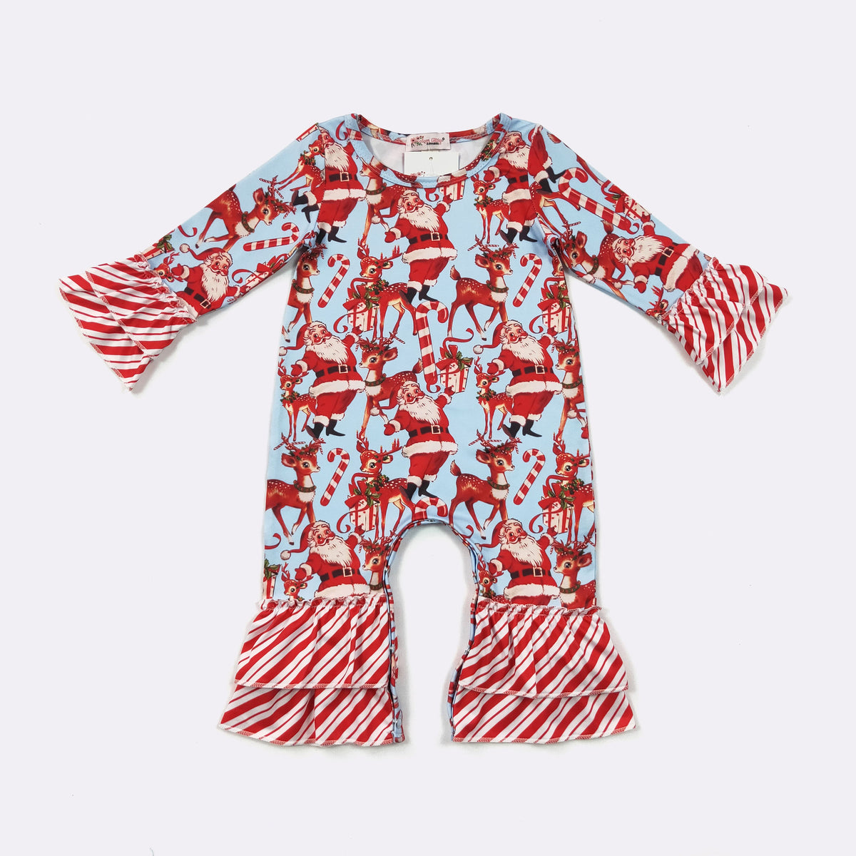 Santa Blues Baby Romper