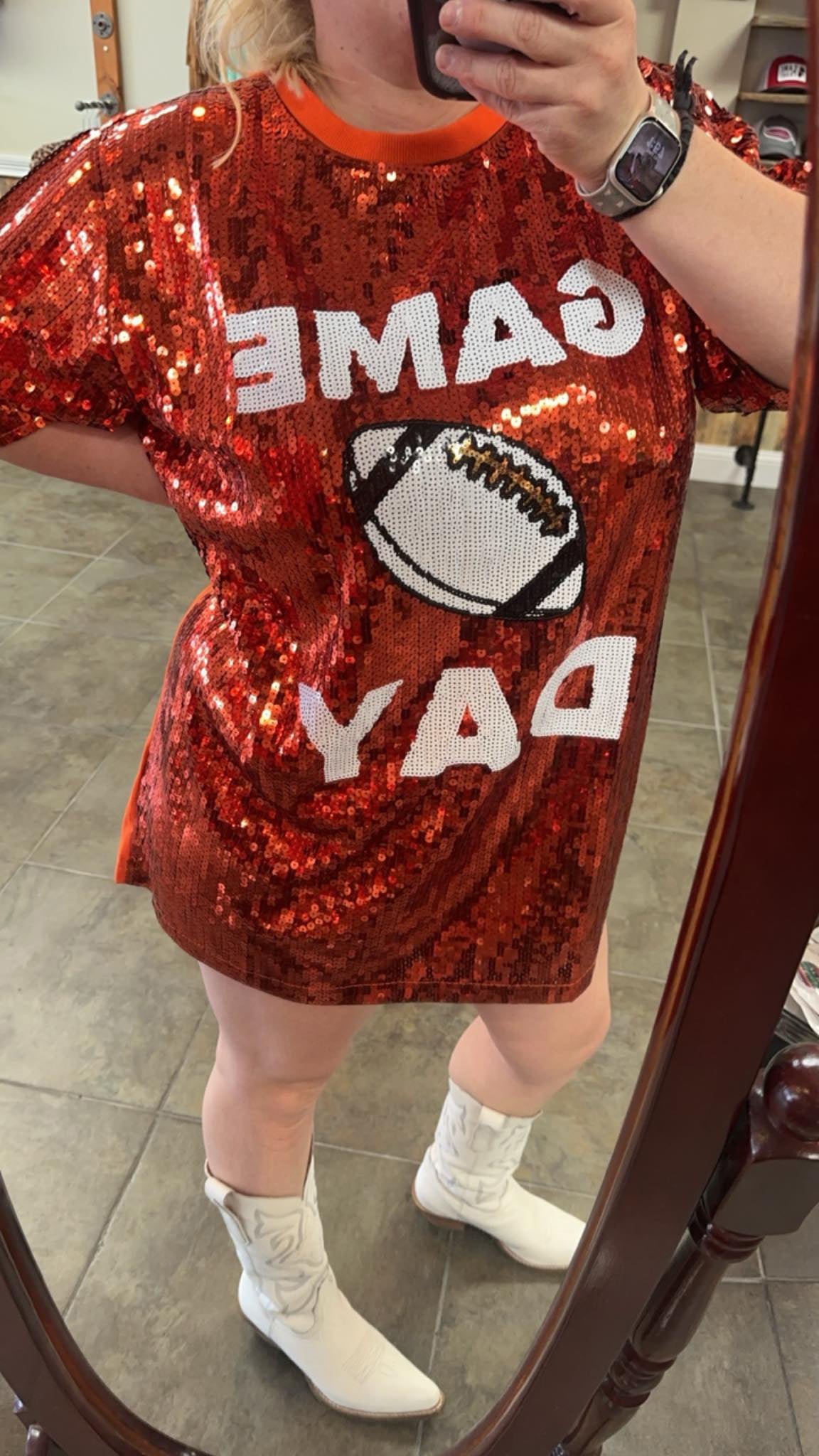 Game Day Football Sequin Dress