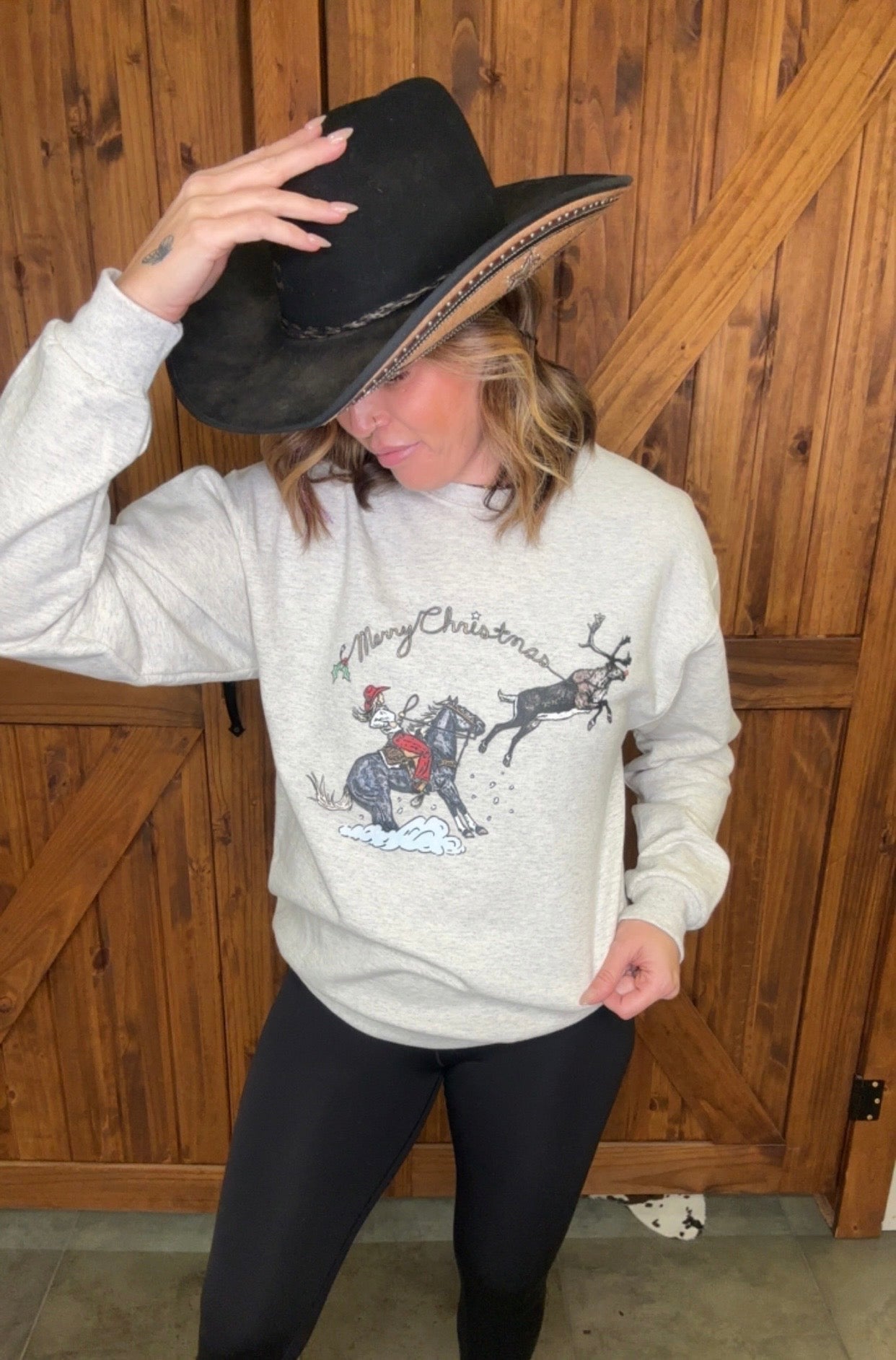 Santa's Breakaway Babe Sweatshirt