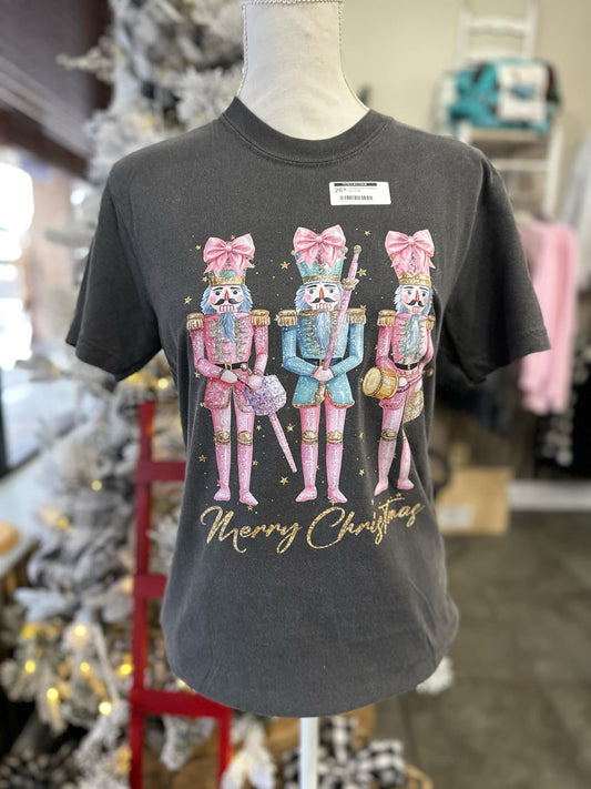 Christmas Pink Soliders Tee