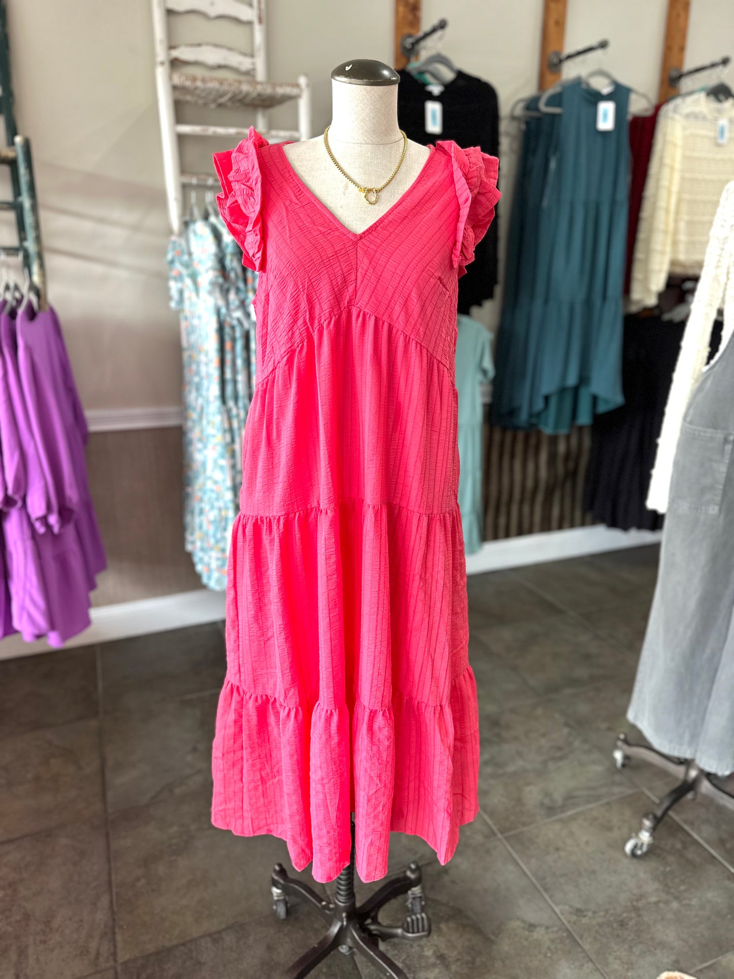 The Statement Maker Pink Maxi Dress